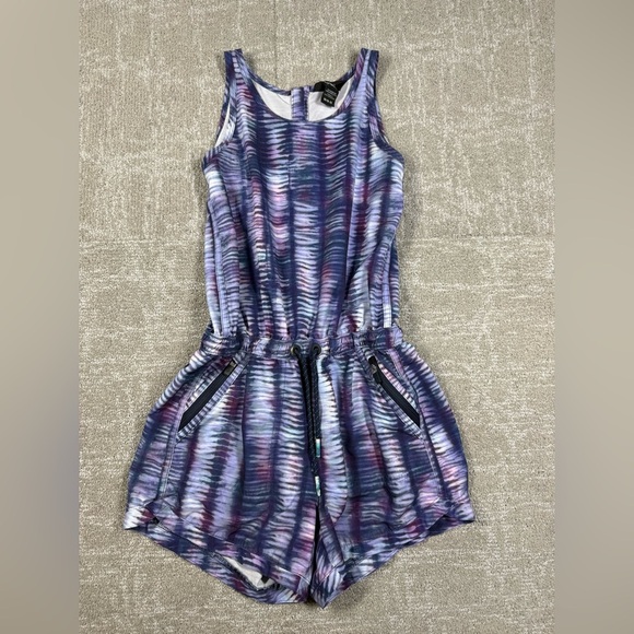 Athleta Girl On The Go Colorful Bodysuit Romber Size M 8/10 - Picture 1 of 6